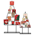 Tangkula 2 Pack Christmas Card Holder for Home Office Party Decoration